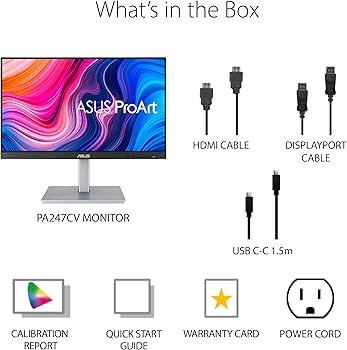 Amazon.com: ASUS ProArt Display PA247CV 24-inch Monitor – IPS