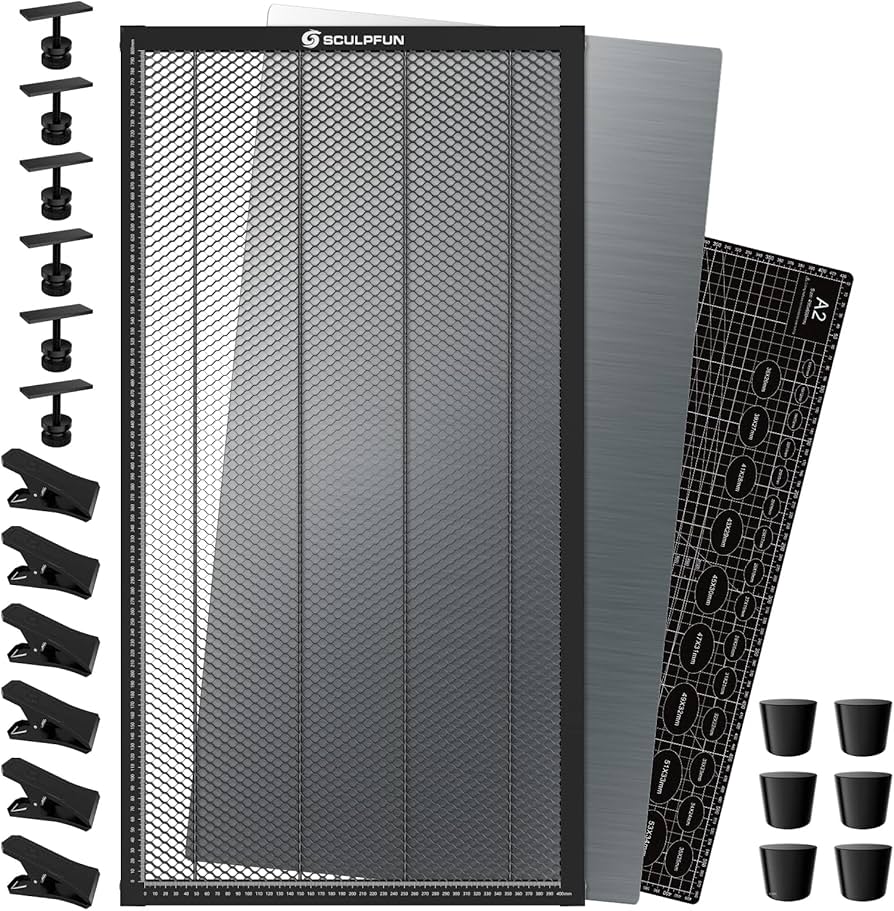 Amazon.com: SCULPFUN 450x 850mm(17.7X 33.5/'') Honeycomb Laser Bed