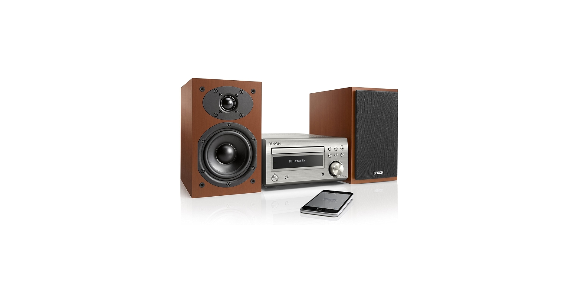 Amazon.co.jp: Denon CDミニコンポ プレミアムシルバー/チェリー [RCD