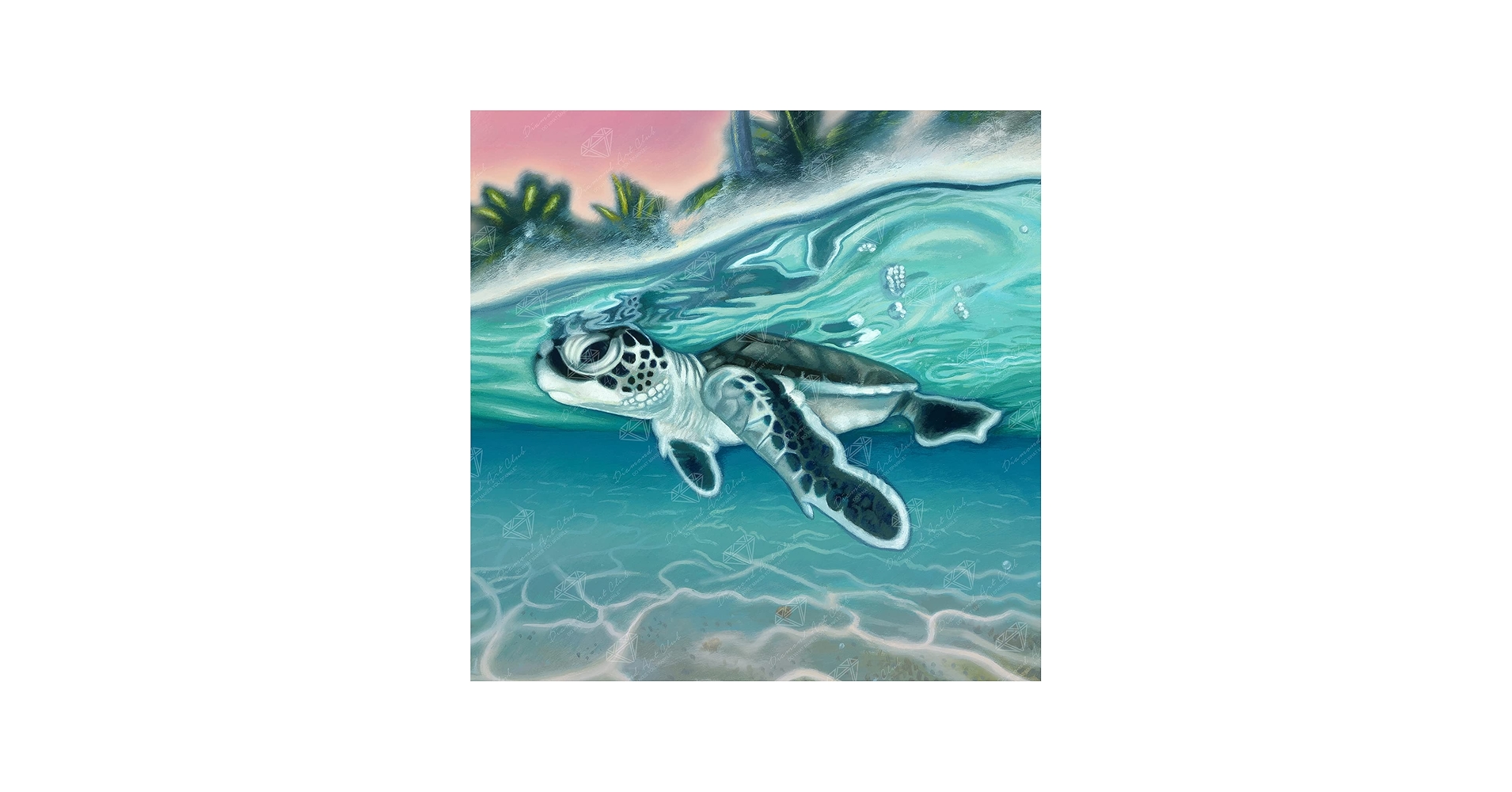 Amazon.com: DIAMOND ART CLUB Tropical Sea Turtle Diamond Painting