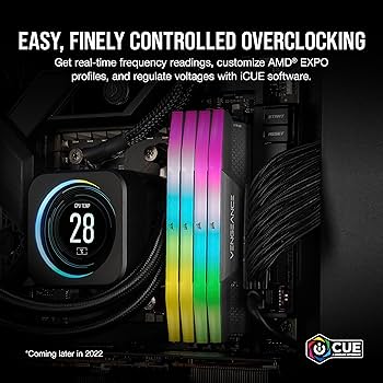 CORSAIR VENGEANCE RGB DDR5 32GB (2x16GB) DDR5 5600MHz CL40 AMD