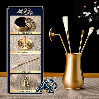 Amazon.com: RE RELIURE Chinese Incense Burner Kit with Incense