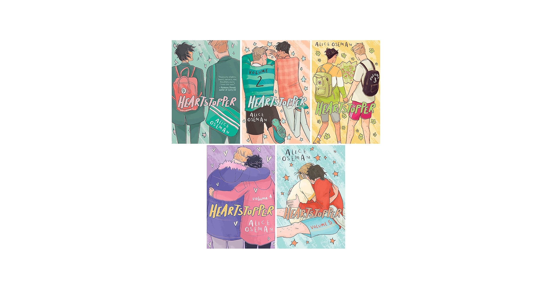 Amazon.com: Heartstopper Series, Set of 5 Books, Vol. 1-5
