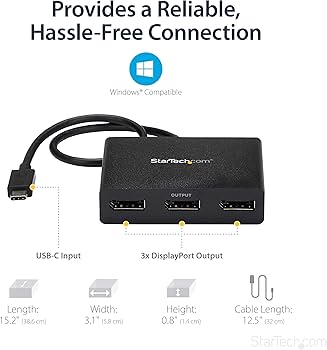 Amazon.co.jp: StarTech.com USB-C - DisplayPortマルチモニター
