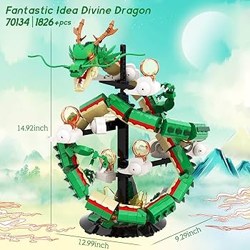 Amazon.com: JMBricklayer Dragon Building Set for Adults 70134