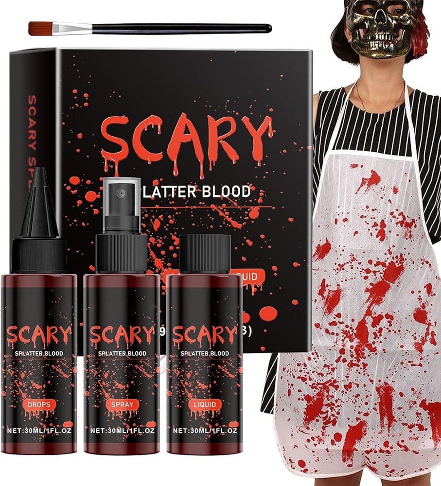 Amazon.co.jp: 怖いスプラッターブラッドメイクアップ小道具