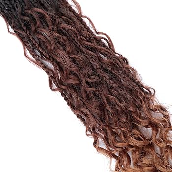 Amazon.com : LYCSOU Goddess Box Braids Crochet Hair 18 inch Curly