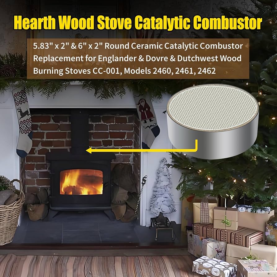 Amazon.co.jp: Ytpoools Hearth 薪ストーブ 触媒燃焼器、14.8 cm x 5.1