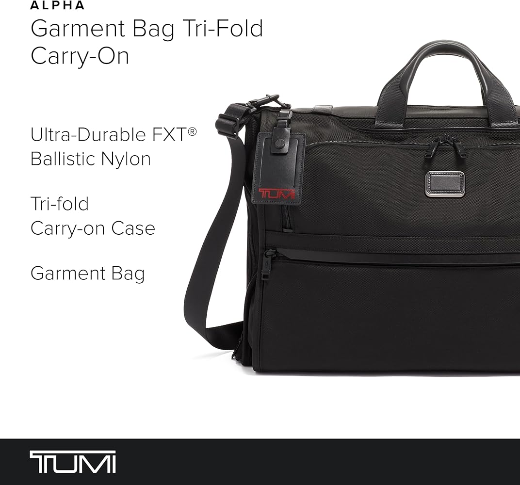 Amazon.com | TUMI - Alpha Garment Bag Tri-Fold Carry-On - Business