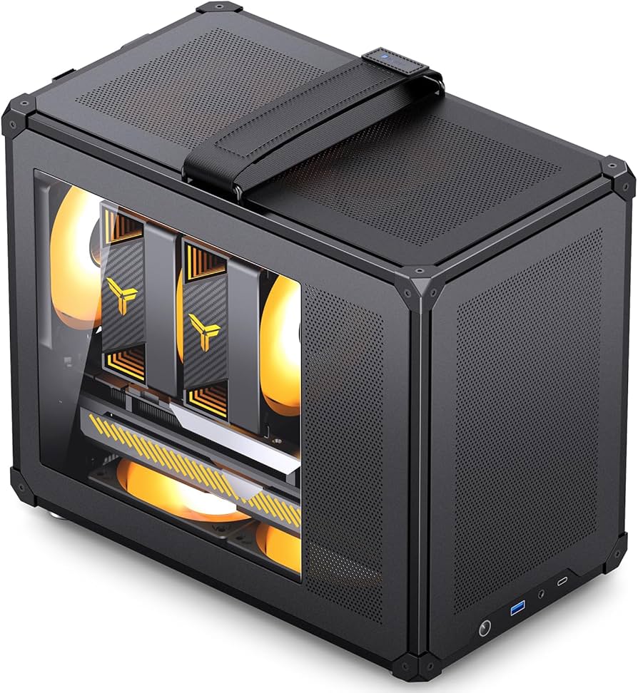 Amazon.com: ​JONSBO C6 MAX Black Micro ATX PC Case,Matx Handled