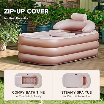 Amazon.com: CO-Z Inflatable Bathtub with Electric Air Pump and
