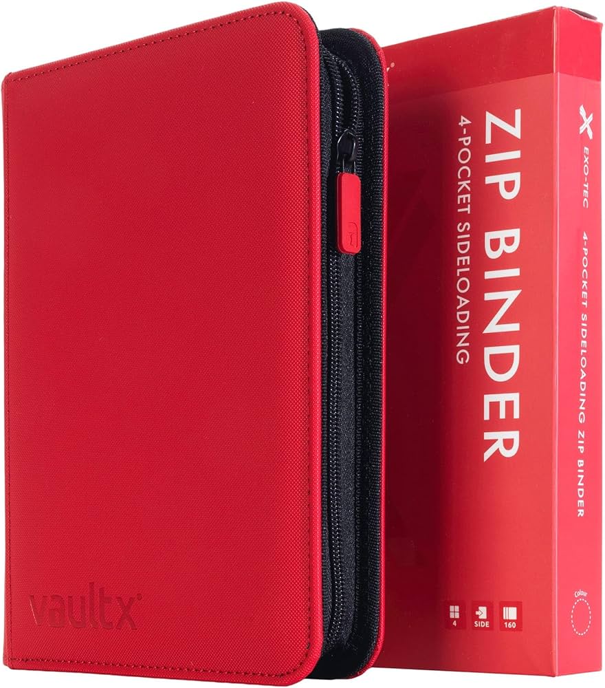 Amazon.com: Vault X 4 Pocket Trading Card Zip Binder, 160 cards