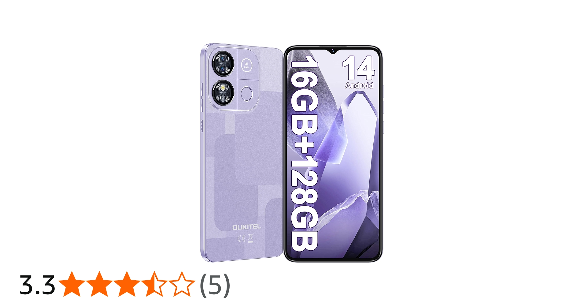 OUKITEL C57 PRO Unlocked Cell Phone Android 14 Phone Unlocked 16GB