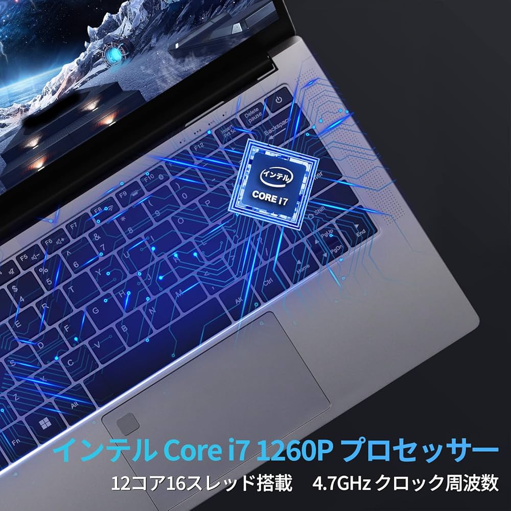 Amazon.co.jp: BINTEC 14インチCore i7 第12世代ノートパソコン/Win 11