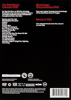 Amazon.com: The Red Piano DVD (2CD/DVD) : Elton John, Davey