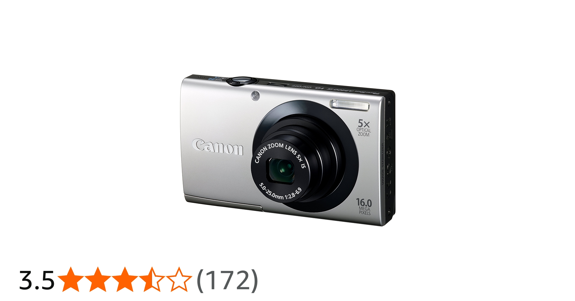 Amazon | Canon デジタルカメラ PowerShot A3400IS シルバー 光学5倍