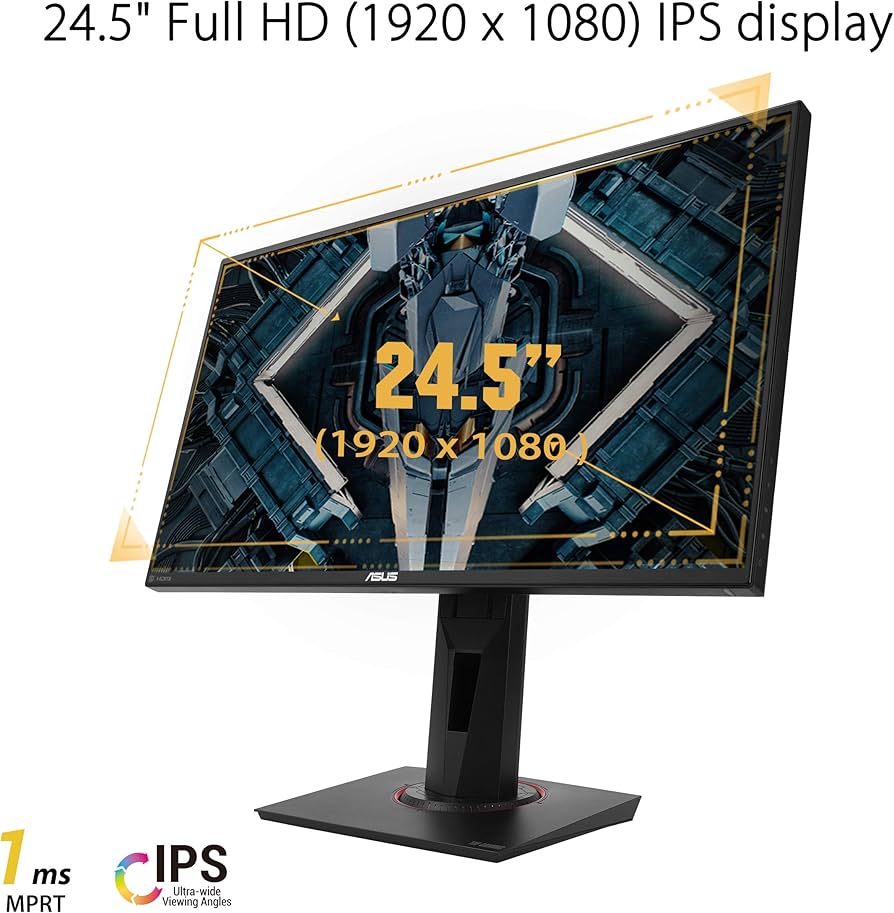 ASUS TUF Gaming VG259QR 24.5” Gaming Monitor, 1080P Full HD, 165Hz