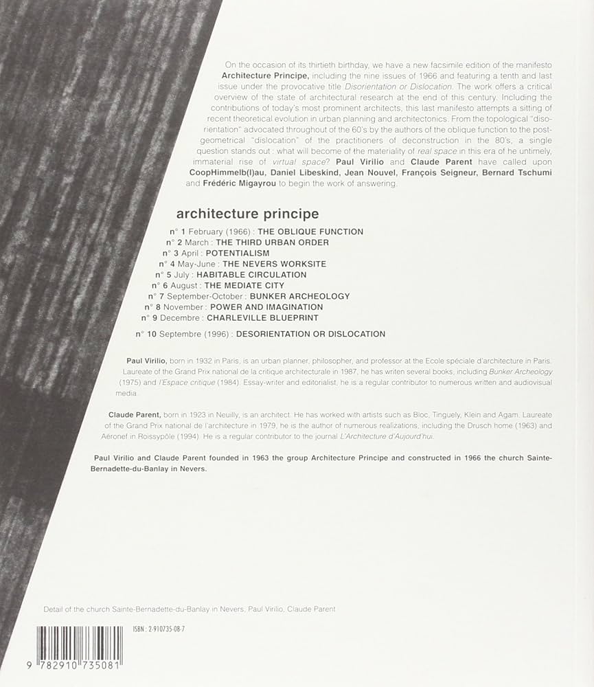 Amazon | Architecture Principe: 1966 and 1996 | Virilio, Paul