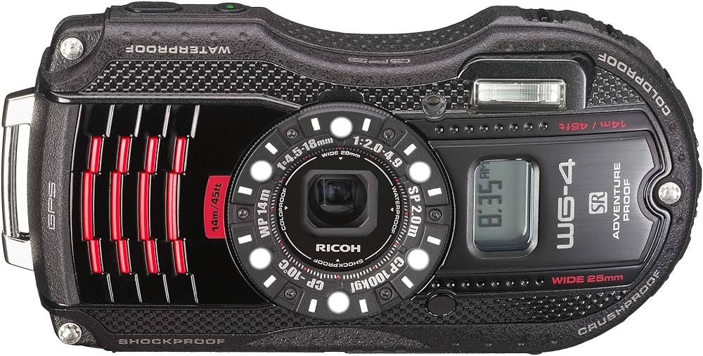 Amazon | RICOH 防水デジタルカメラ RICOH WG-4GPS ブラック 防水14m耐