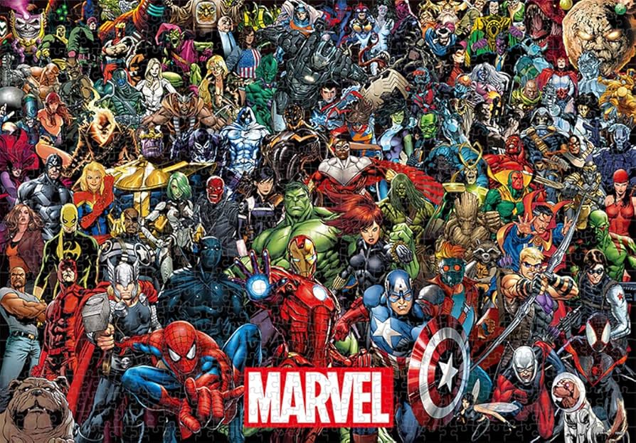 Amazon.co.jp: 1000ピース ジグソーパズル マーベル キャラクター大