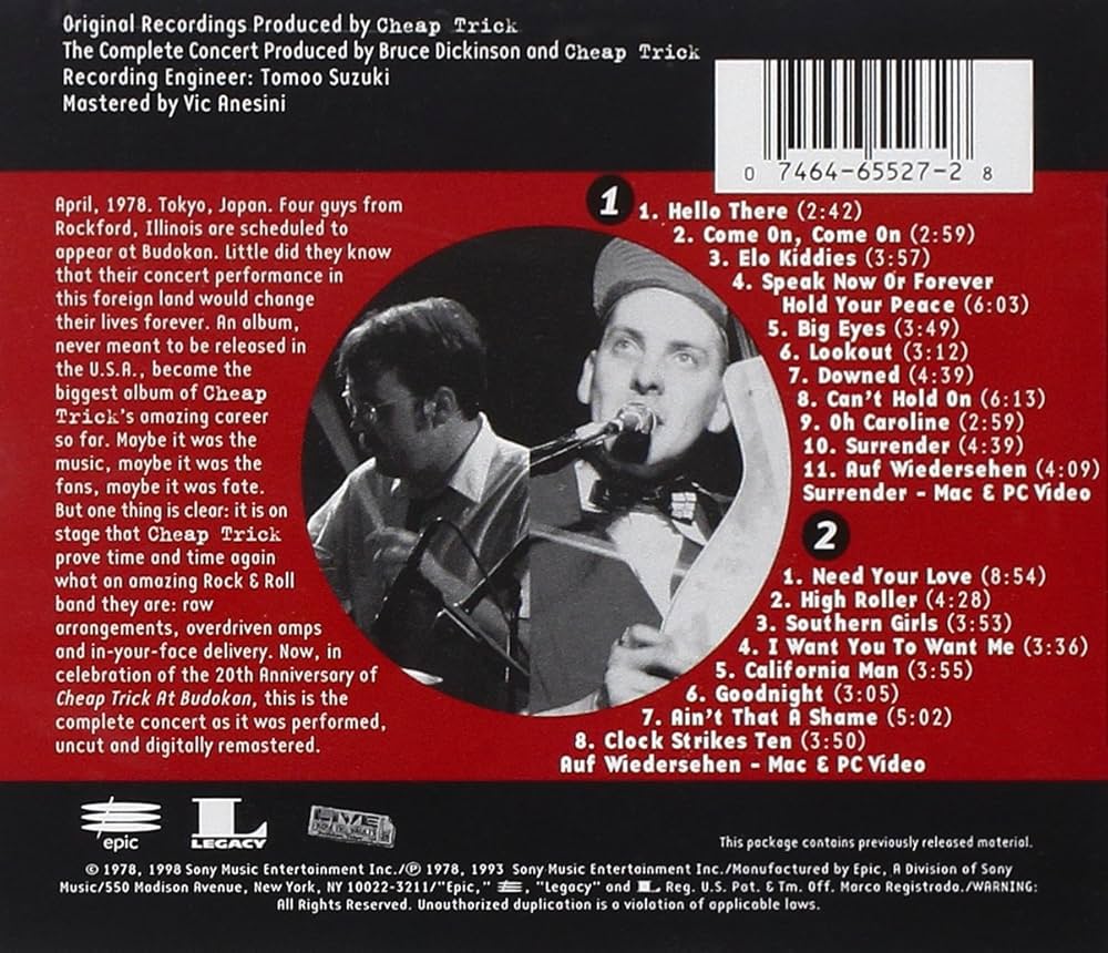 Amazon.co.jp: Cheap Trick At Budokan: The Complete Concert