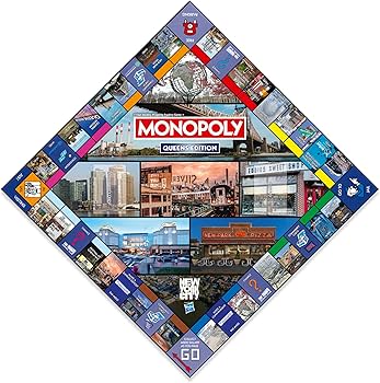 Amazon.com: Monopoly Board Game Queens NY Edition : 2-6 Players