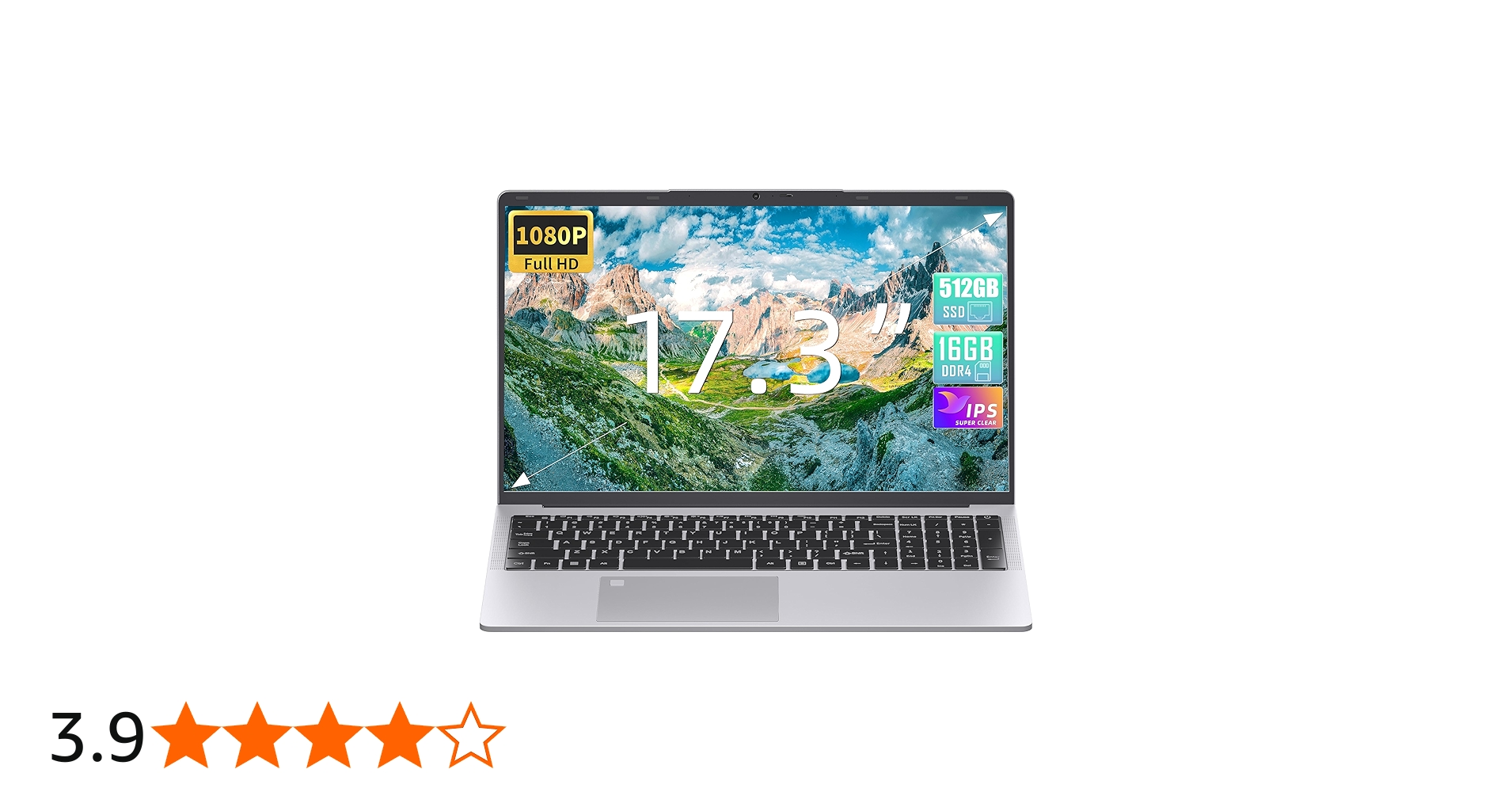 Amazon.co.jp: 17.3 インチ ノートパソコン 1080P IPS 大画面【Win 11