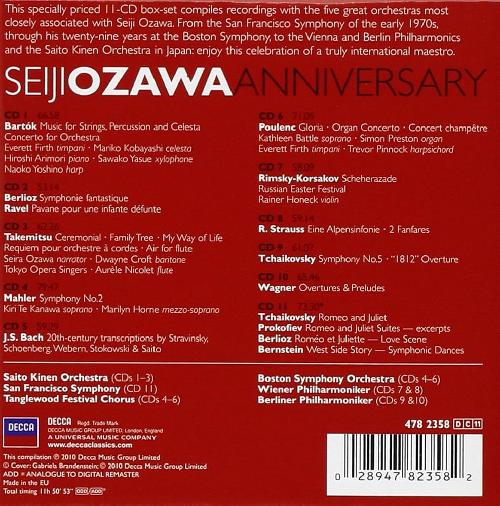 Amazon.co.jp: Seiji Ozawa Anniversary: ミュージック