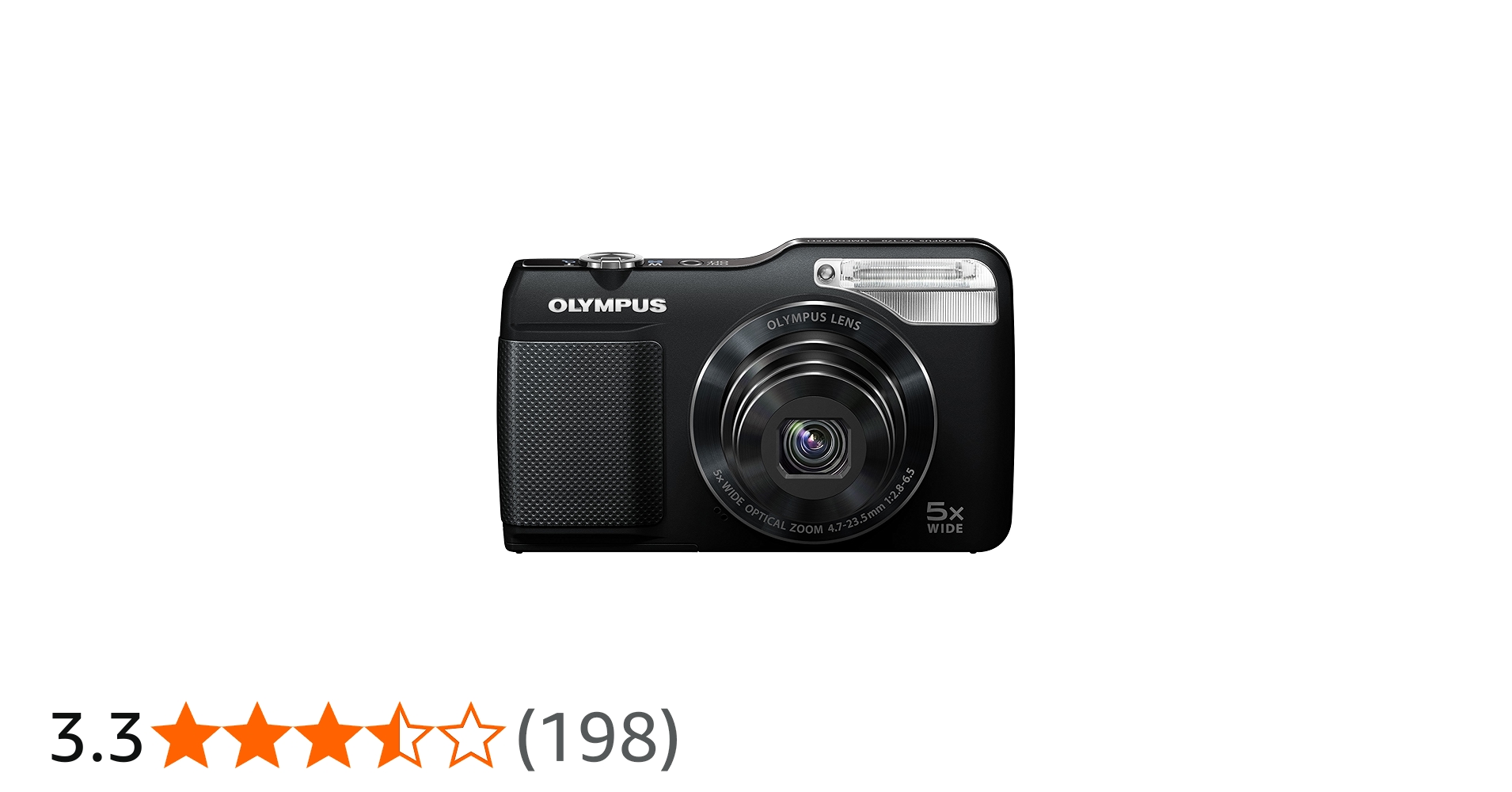 Amazon | OLYMPUS デジタルカメラ VG-170 ブラック 1400万画素 光学5倍