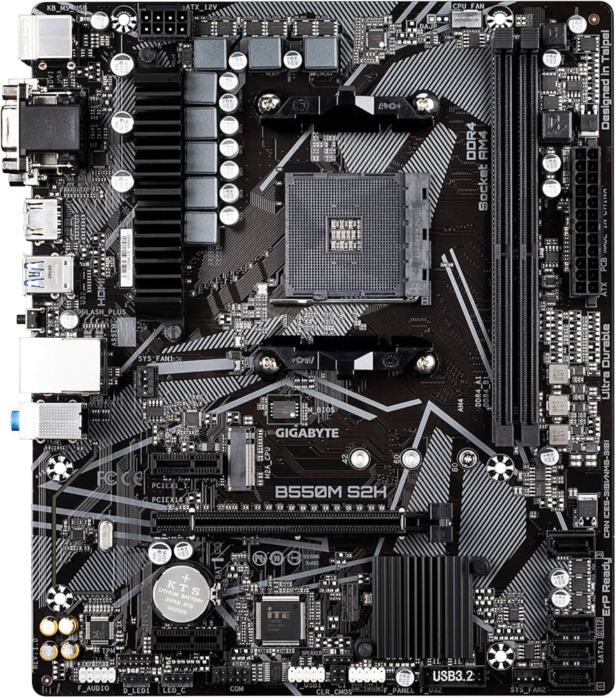 Amazon | GIGABYTE B550M S2H マザーボード MicroATX [AMD B550 チップ