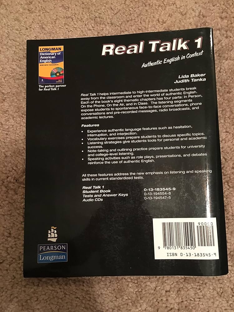 語学・辞書・学習参考書 Real Talk 1 - Lida Baker, Judith Tanka