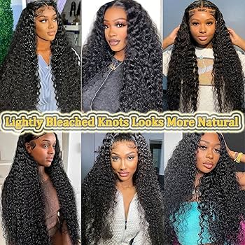 Amazon.com : MMBRZ 30 Inch Deep Wave Lace Front Wigs Human Hair