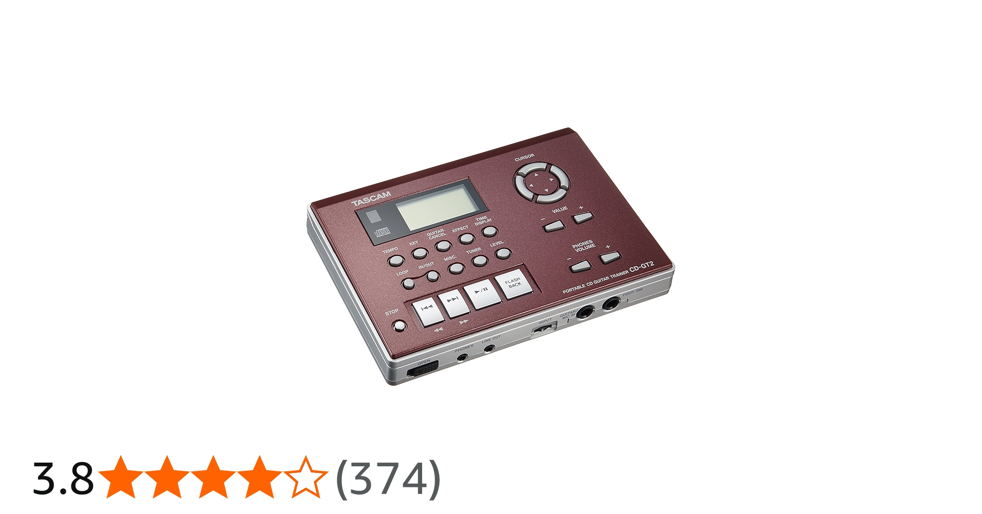 Amazon.co.jp: TASCAM(タスカム) CD-GT2 ギター練習 CDプレーヤー