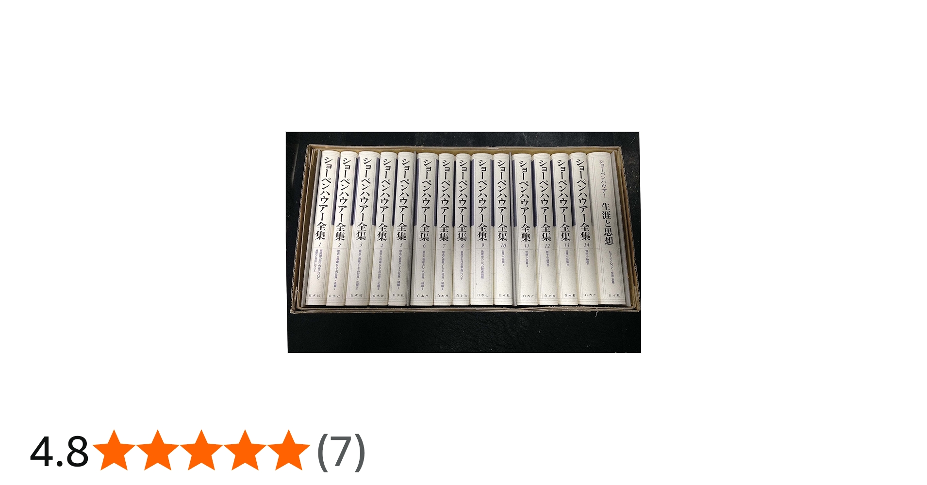 ショーペンハウアー全集(全14巻別巻1・限定復刊・分売不可