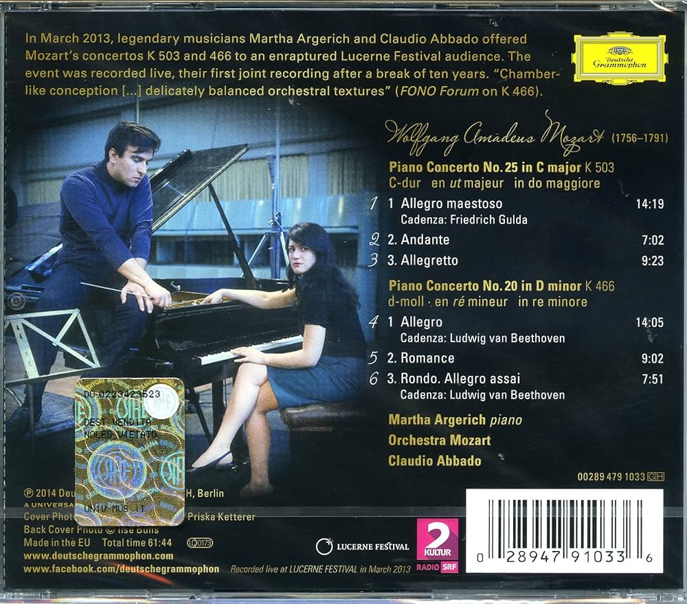 Wolfgang Amadeus Mozart, Claudio Abbado, Orchestra Mozart, Martha