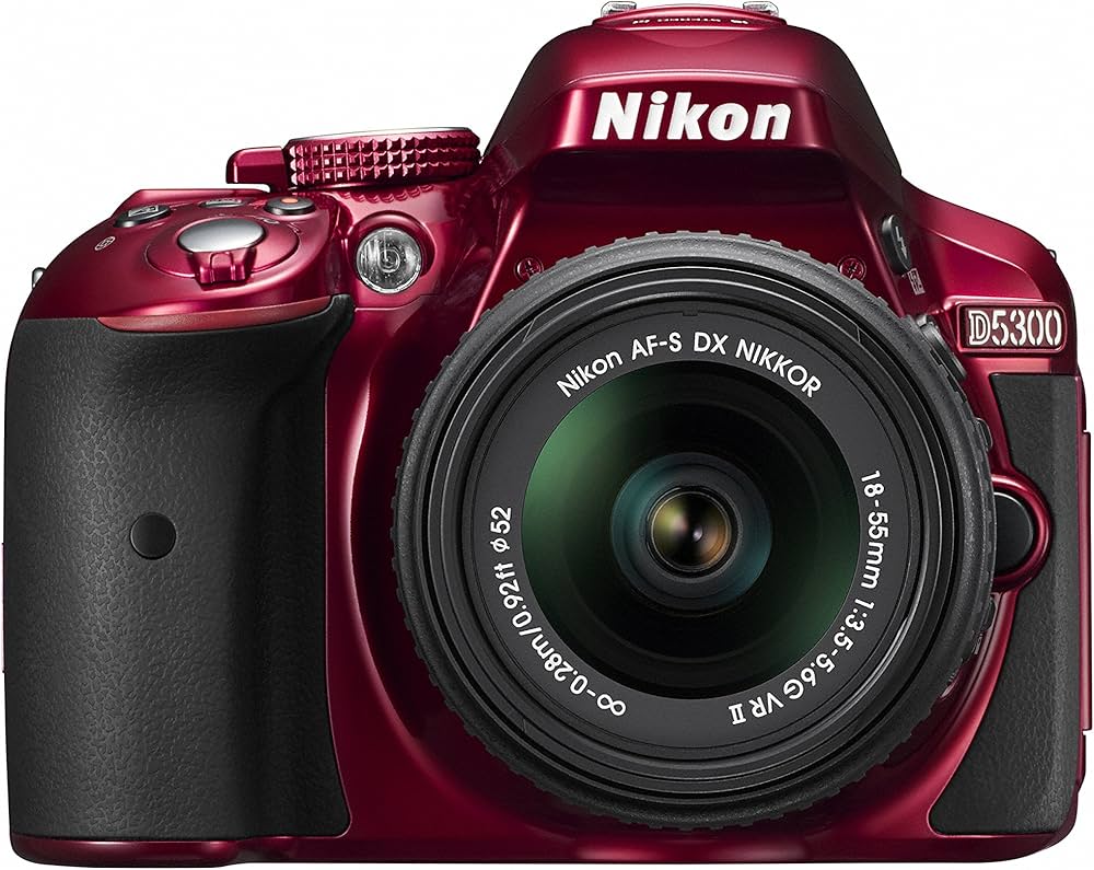 Amazon.co.jp: Nikon DSLR Camera D5300 Double Zoom Kit 2, Red