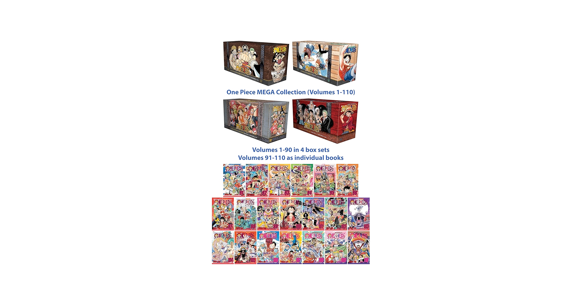 One Piece Complete MEGA Collection (Volumes 1-110) Manga Series