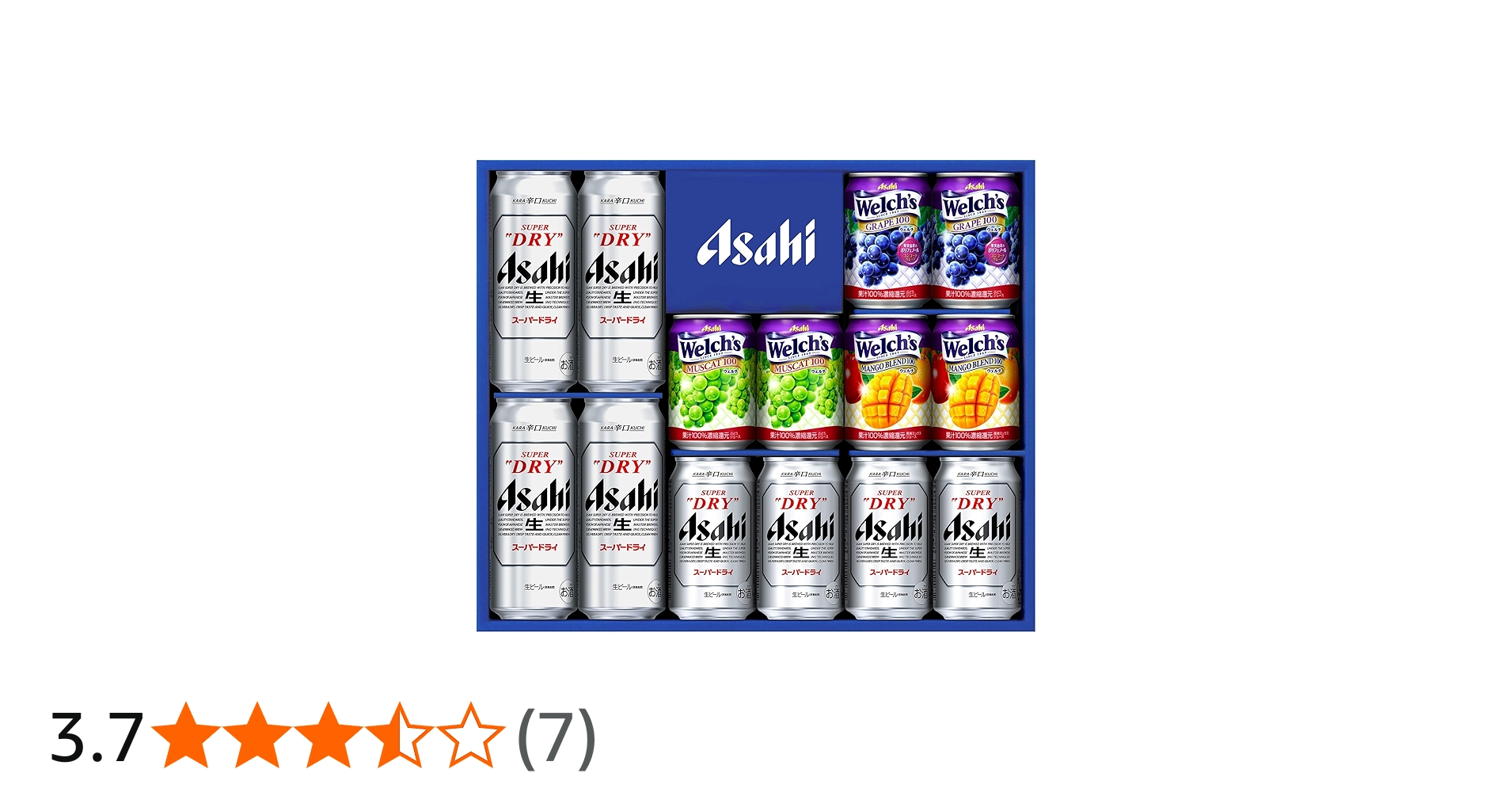Amazon.co.jp: Asahi Super Dry Family Set, 14 Cans, Beer Gift Set