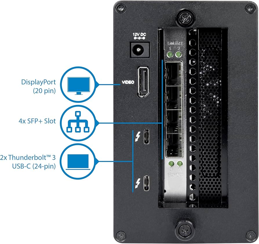 Amazon.com: Thunderbolt 3 to 10 Gbe NIC - 4 x Open SFP+ Ports