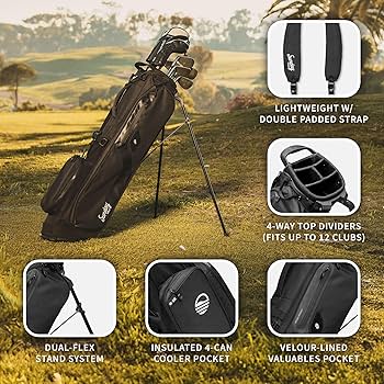 Amazon.co.jp: Sunday Golf El Camino ゴルフバッグ - 軽量スタンド