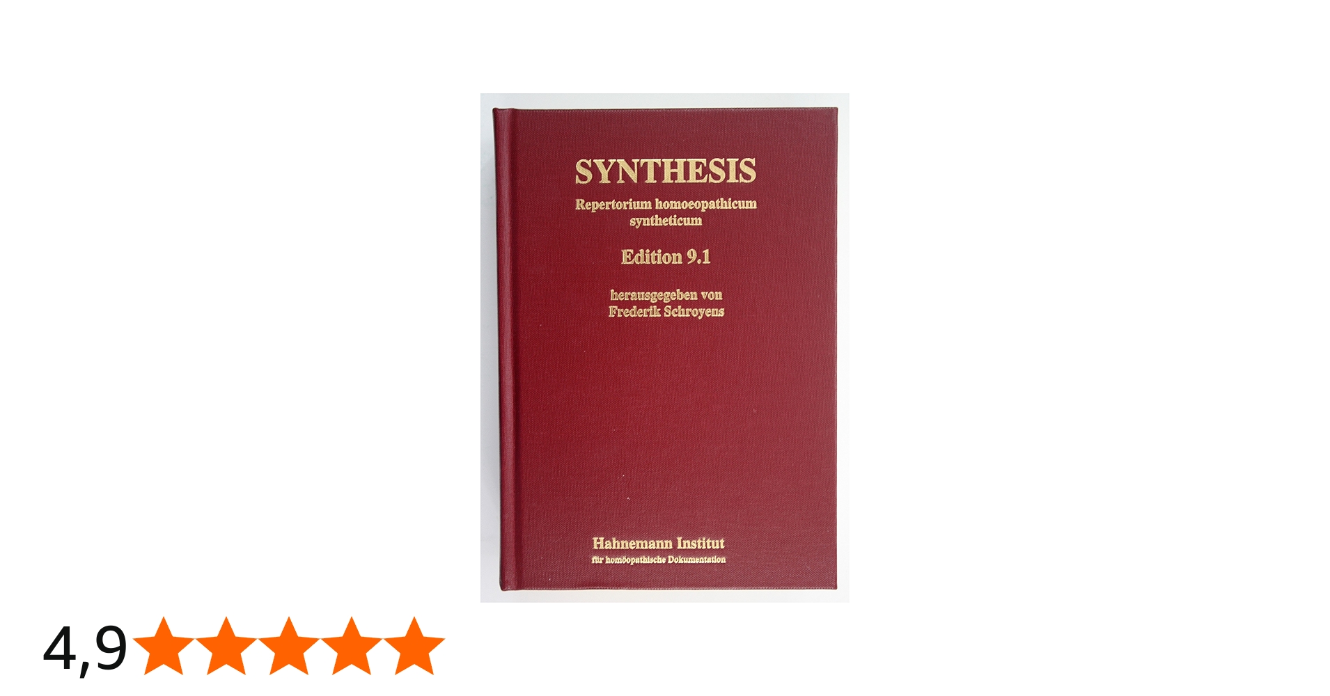 Synthesis: Repertorium Homoeopathicum Syntheticum : Schroyens
