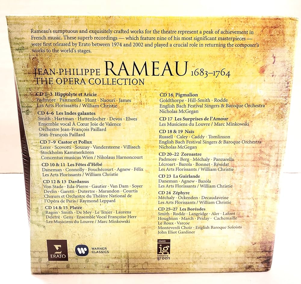 Rameau The Opera Collection : Compilation: Amazon.it: CD e Vinili}