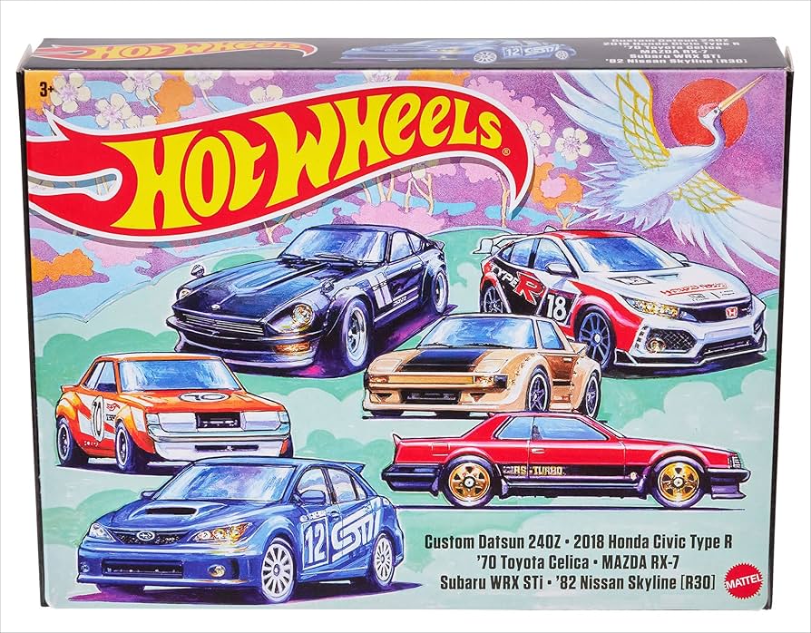 Amazon.com: Japanese Import 6 Piece Set Diecast Model Cars by Hot