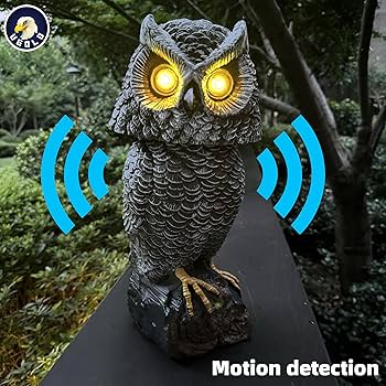 Amazon.com: Ugold Solar Powered Garden Owl with Motion Detection