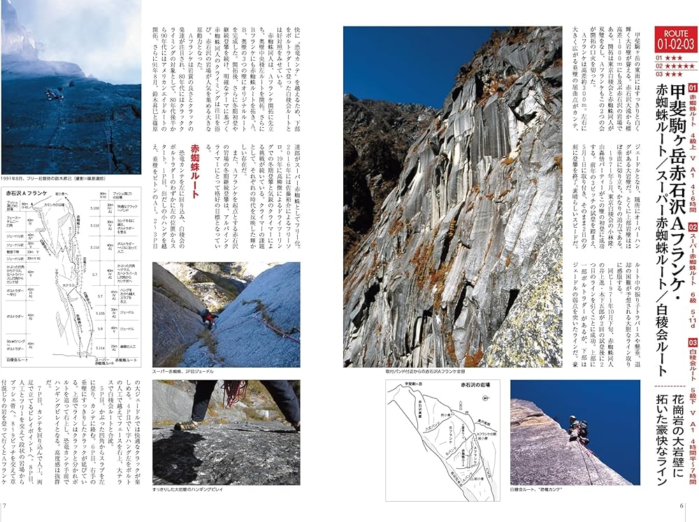 アルパインクライミング ルートガイド 八ヶ岳・南アルプス・谷川岳編