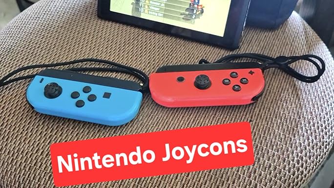 Amazon.com: Nintendo Joy-Con (L/R) - Neon Red/Neon Blue (Renewed