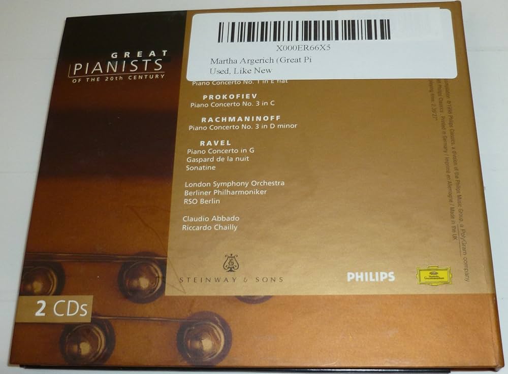 Franz Liszt, Sergey Prokofiev, Sergey Rachmaninov, Maurice Ravel