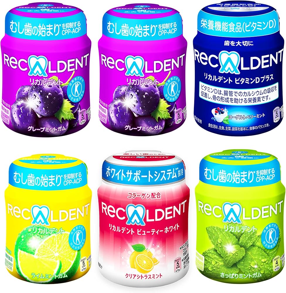 Amazon | MDL リカルデント ボトルガム アソートパック 5種