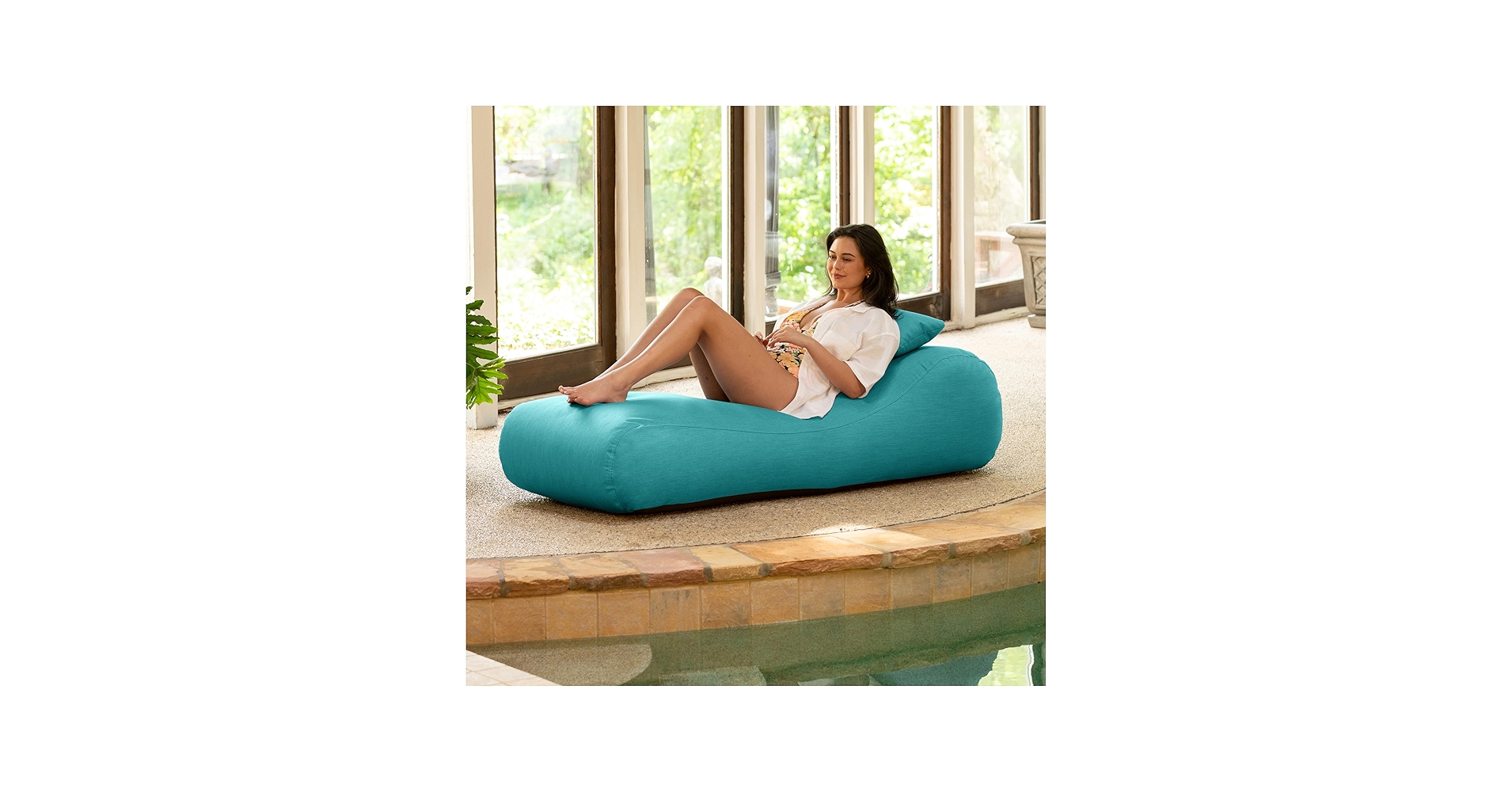 Amazon.com: Jaxx Arlo Outdoor Bean Bag Sun Lounger - Pool Patio