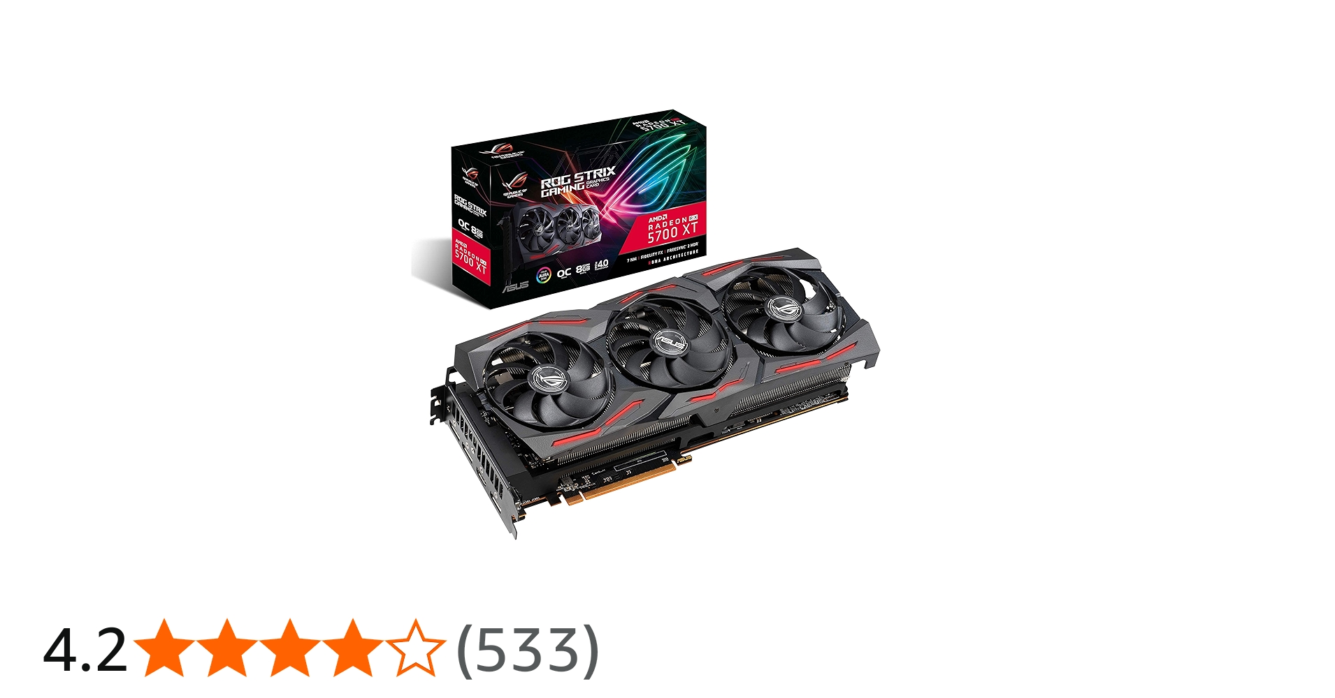Amazon | ASUS AMD Radeon RX 5700 XT 搭載 トリプルファンモデル 8G
